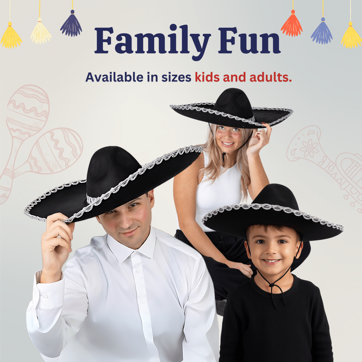 Mexican Mariachi Hat Adult