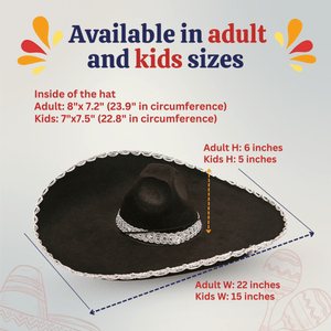 Mexican Mariachi Hat Adult
