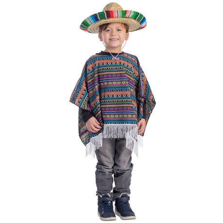 Mexican Poncho - Size Small