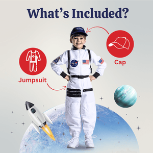 NASA Astronaut Costume Orange - Kids