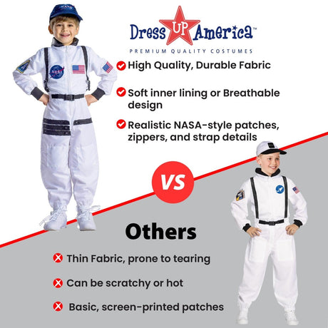 NASA Astronaut Costume Orange - Kids