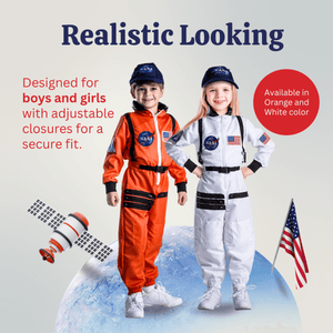 NASA Astronaut Costume Orange - Kids