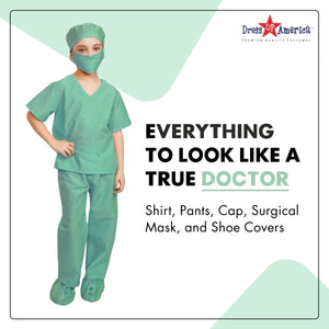 Nurse Costume Green - Kids