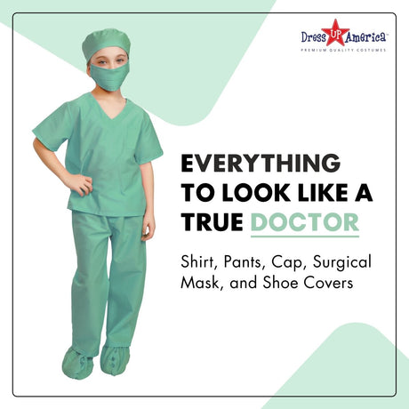Nurse Costume Green - Kids