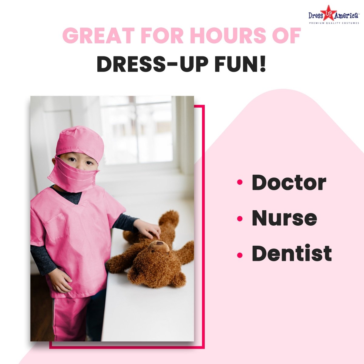 Nurse Costume Pink - Kids