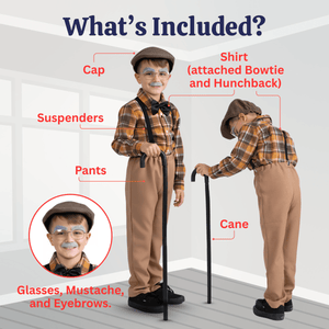 Old Man Grandpa Costume - Kids