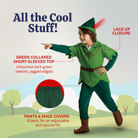 Peter Pan Costume - Kids