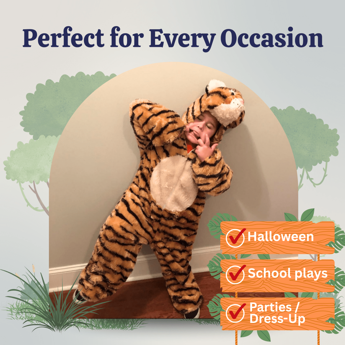Plush Tiger Costume - Kids