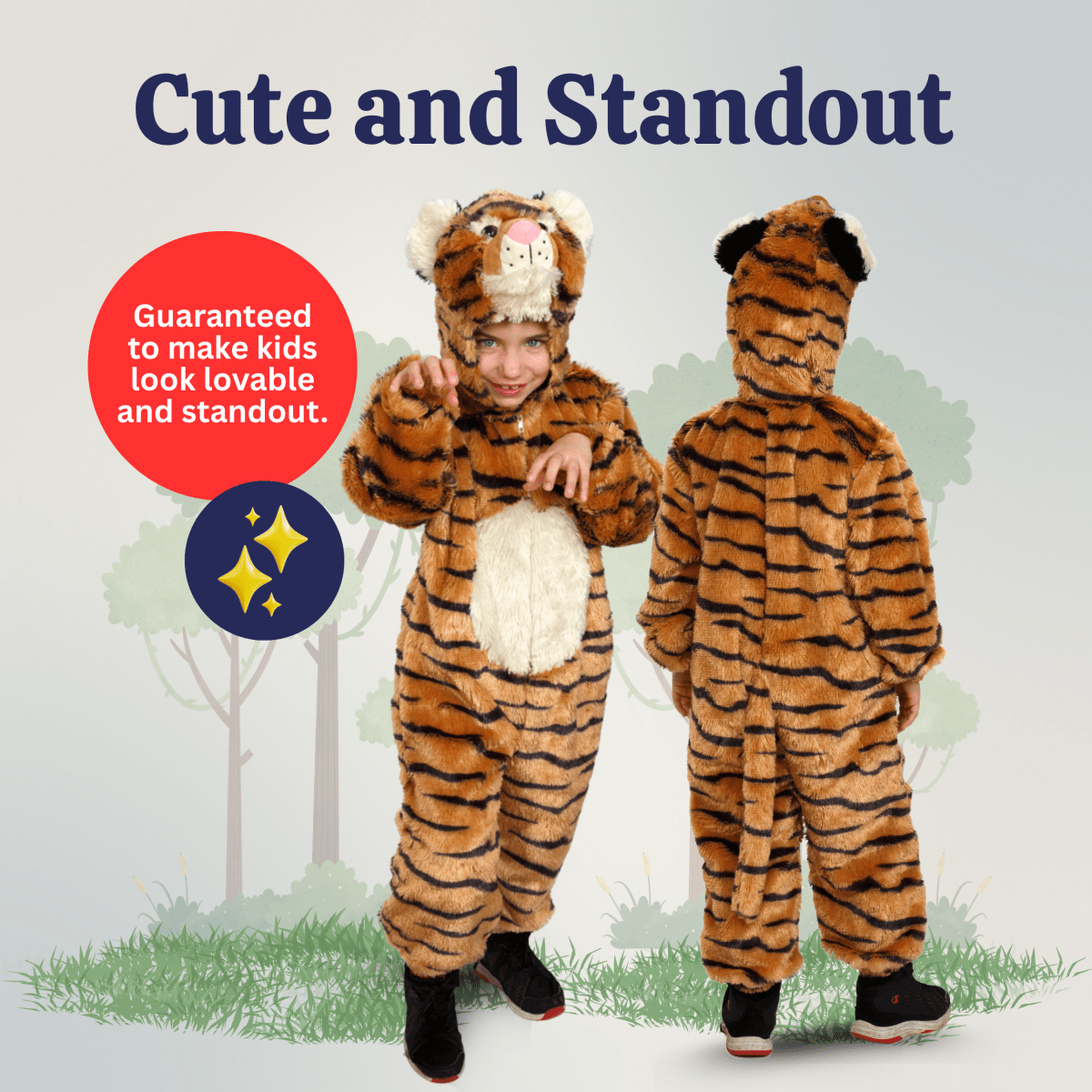 Plush Tiger Costume - Kids