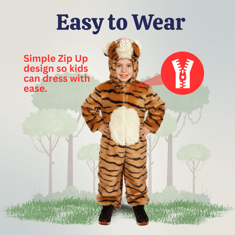 Plush Tiger Costume - Kids