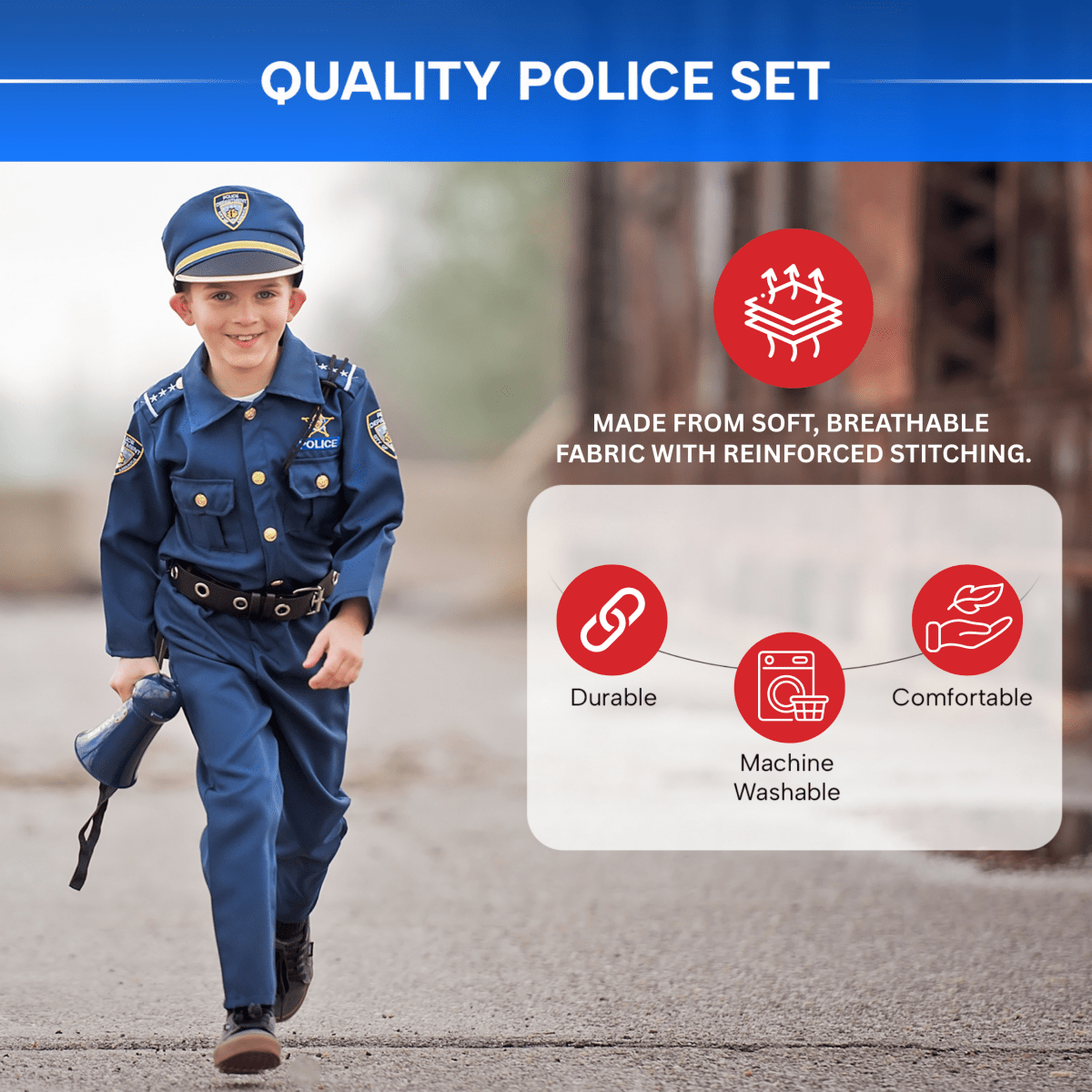 Police Officer Costume Set - Kids