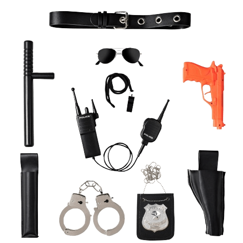 police officer gear Ultimate All-In-One Police Accessory Role Play Set For Kids