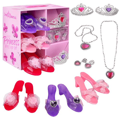 Princess Jewelry, Shoes and Tiara Set - Kids