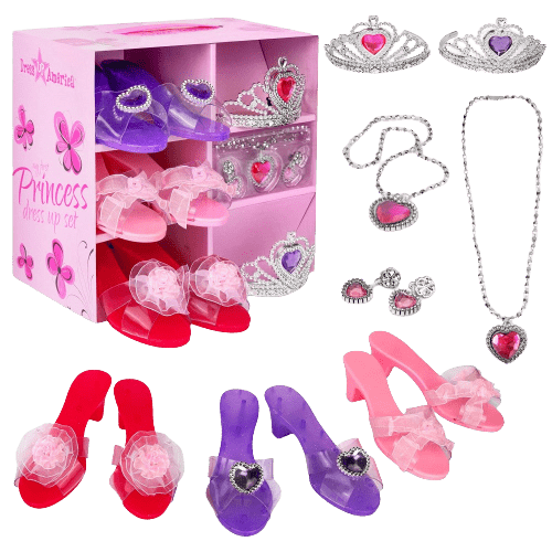 Princess Jewelry, Shoes and Tiara Set Kids Dress Up America