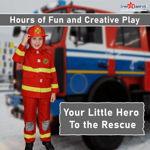 Red Firefighter Costume - Kids