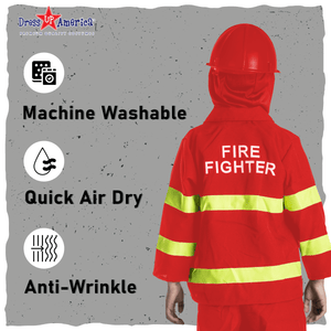 Red Firefighter Costume - Kids