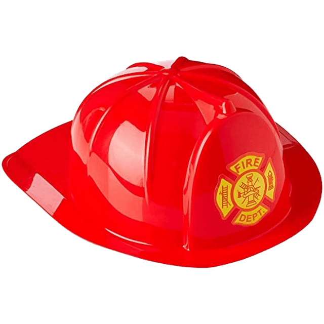 Red Firefighter Helmet - Adults