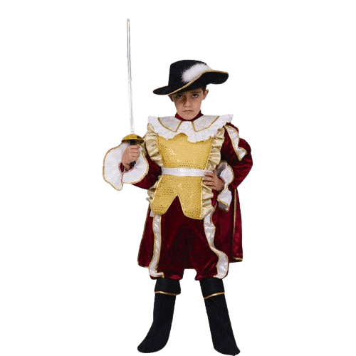 Red Noble Knight Costume - Kids