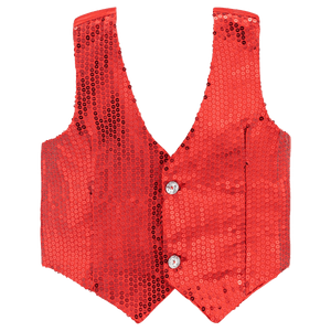 Red Sequin Vest - Adults