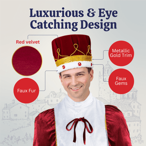 Red Velvet King Crown