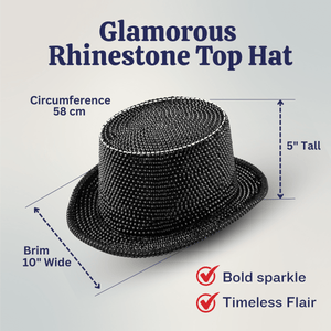 Rhinestone Top Hat