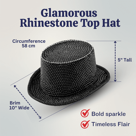 Rhinestone Top Hat