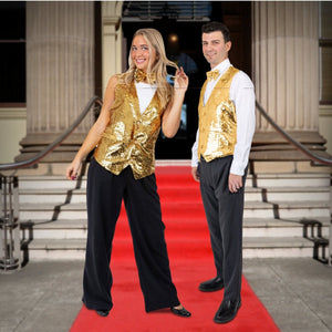 Sequin Vest with Bowtie - Adults