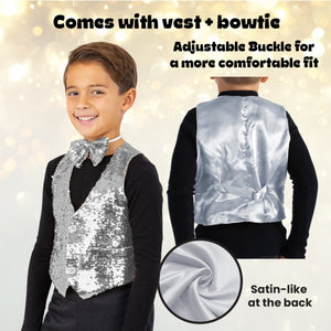 Sequin Vest with Bowtie - Kids