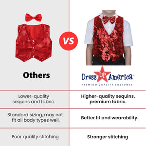 Sequin Vest with Bowtie - Kids