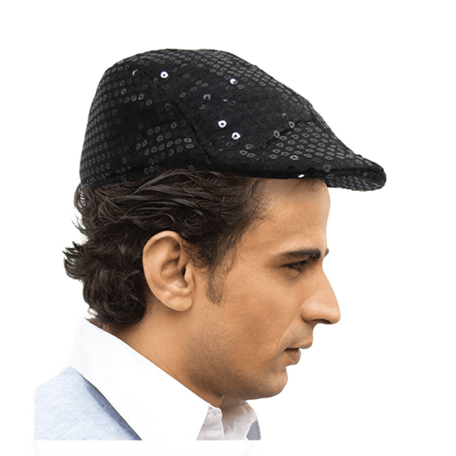 Sequined Flat Cap