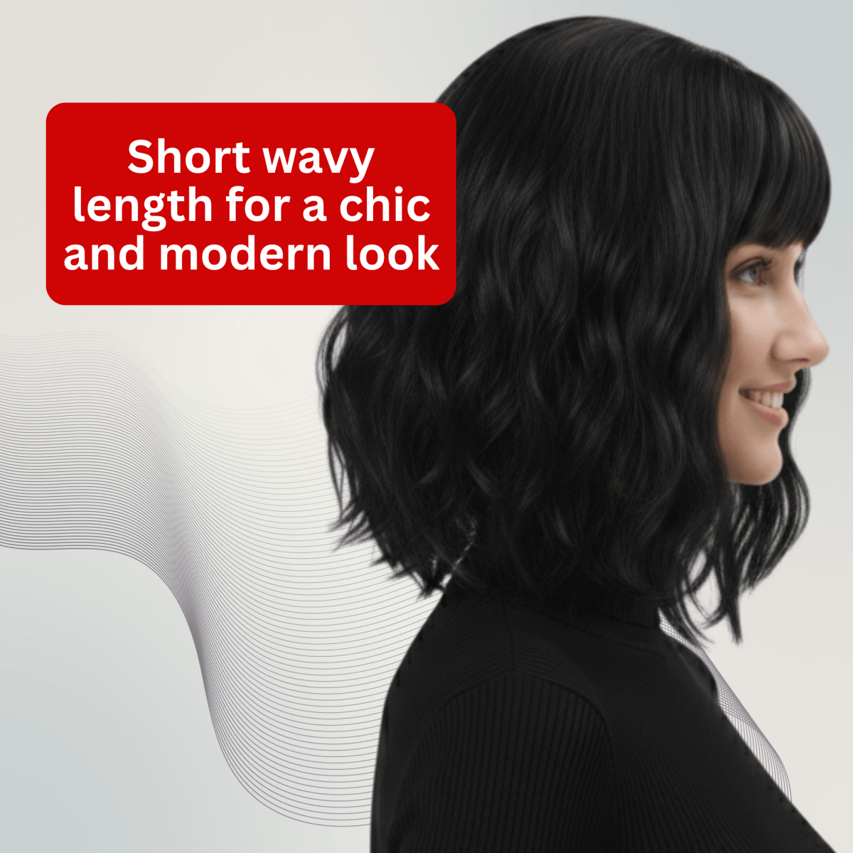 Short Wavy Bob Wig