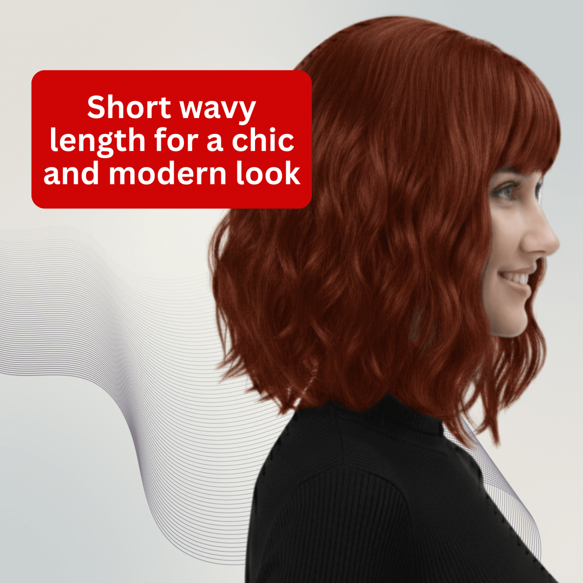 Short Wavy Bob Wig