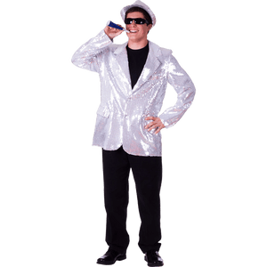 Silver Sequin Jacket - Adults