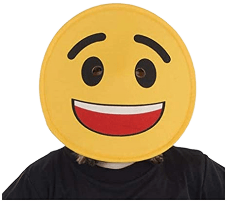 Smiling Face Emoji Mask - Adults