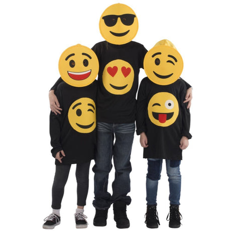 Smiling Face Emoji Mask - Kids