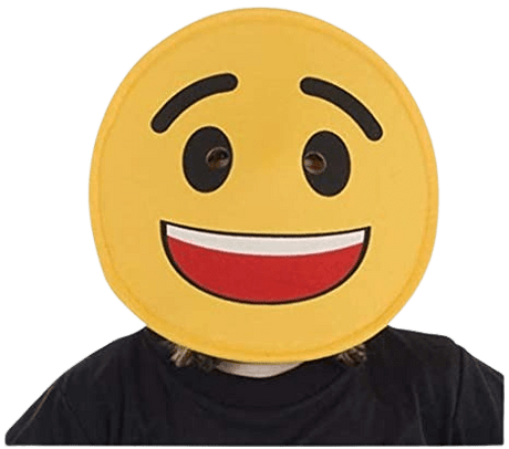 Smiling Face Emoji Mask - Kids