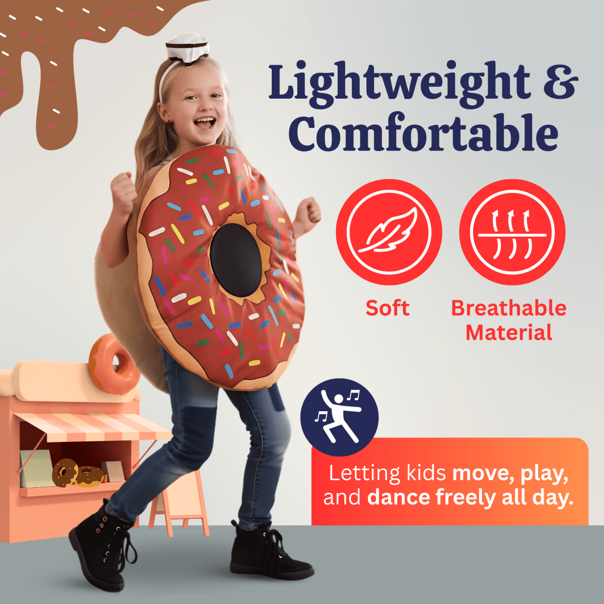 Sprinkle Doughnut Costume - Kids