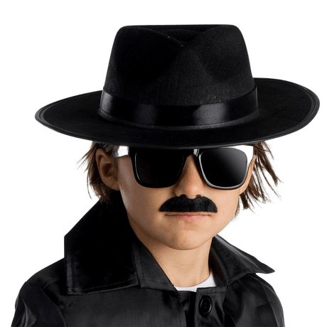 Spy Agent Black Fedora - Kids