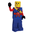 Toy Block Ninja Costume - Blue - Kids