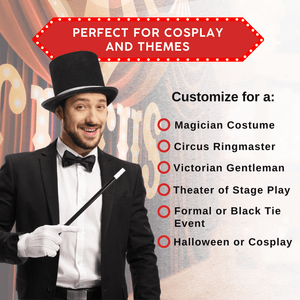 Tuxedo Top Hat - Adults