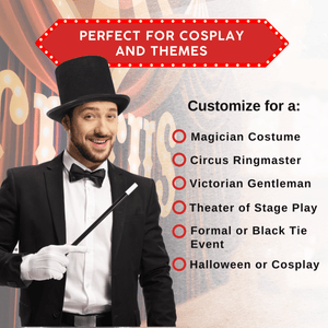 Tuxedo Top Hat - Adults