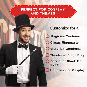 Tuxedo Top Hat - Adults