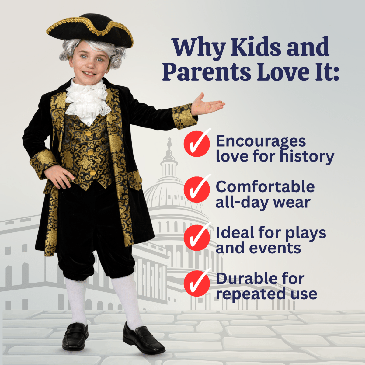 Washington Costume- Kids