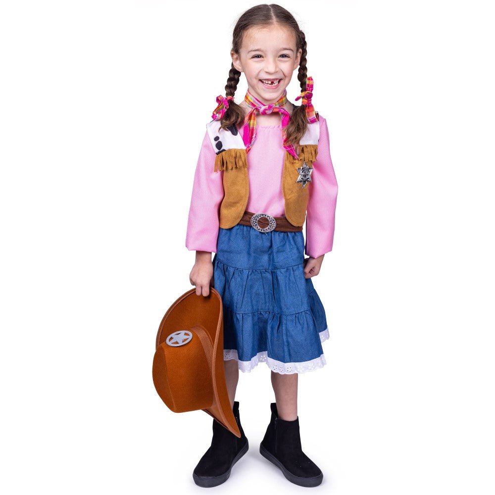 Junior Cowgirl Girls Costume Medium