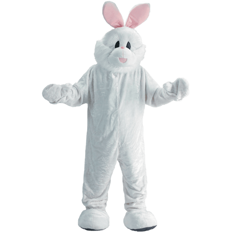 White Easter Bunny Mascot - Adults