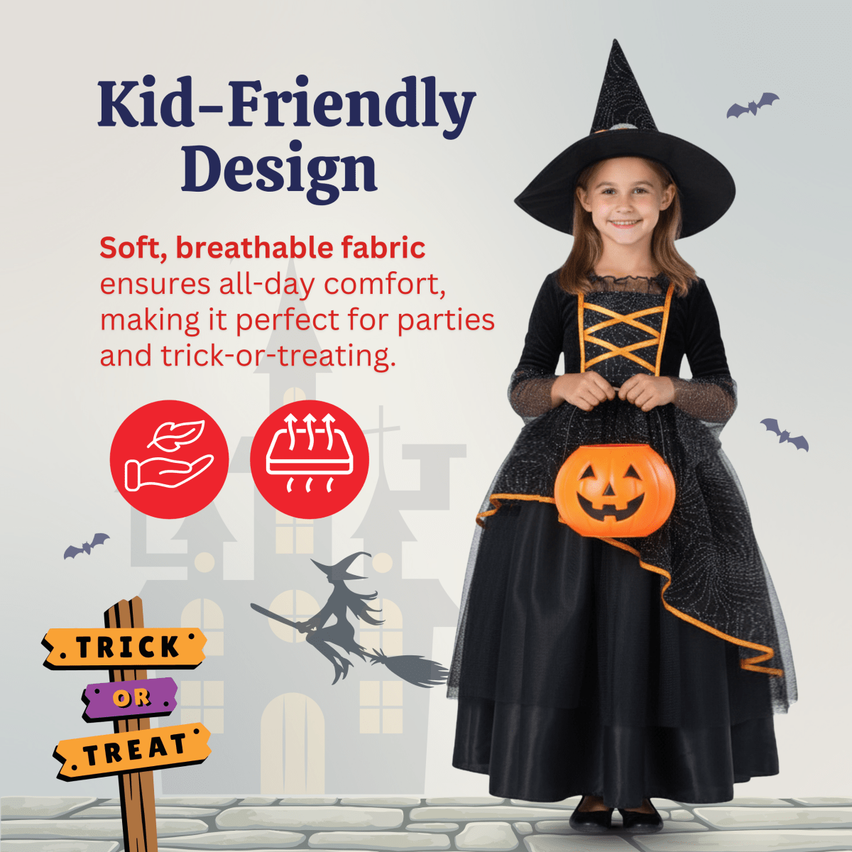 Witch Costume - Kids