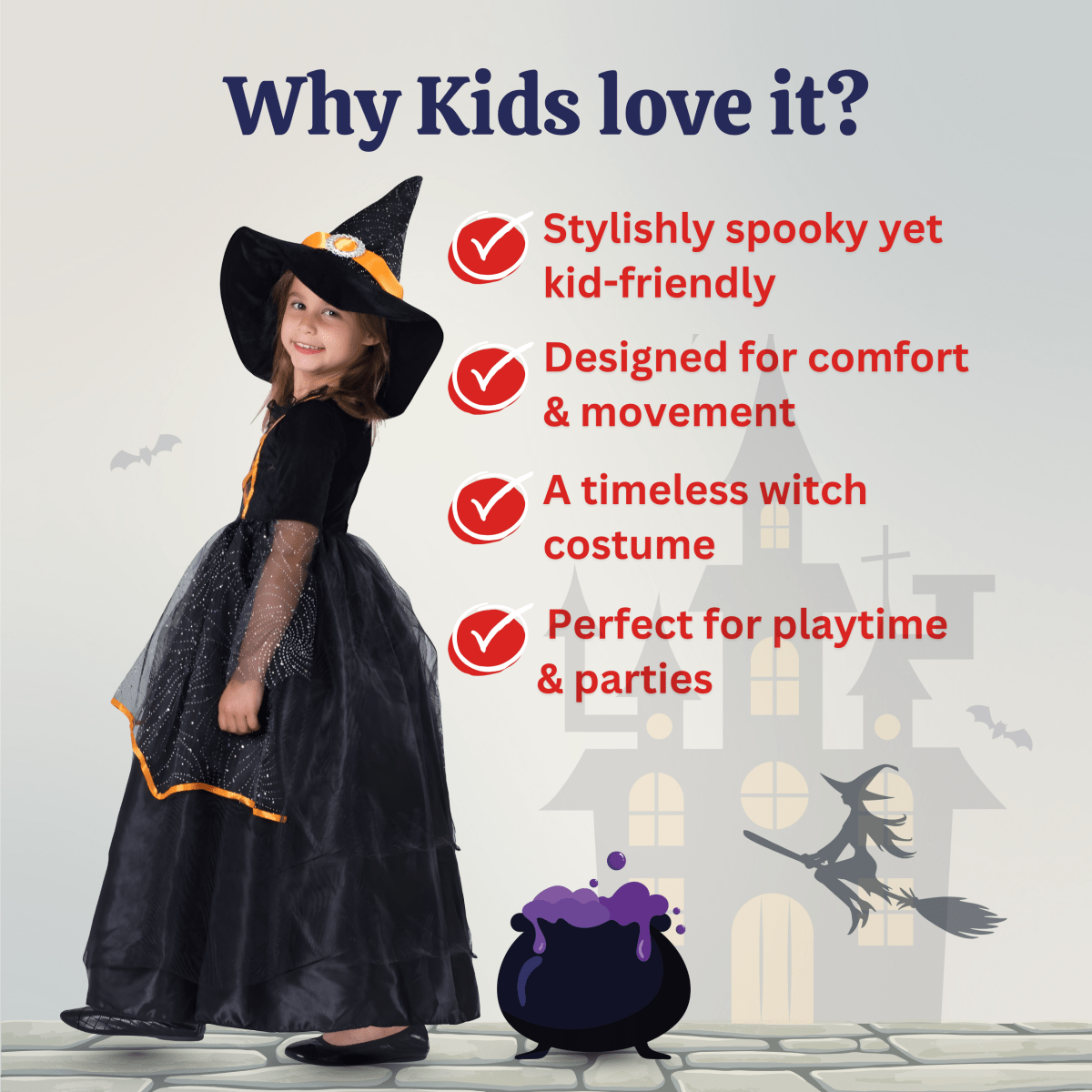 Witch Costume - Kids