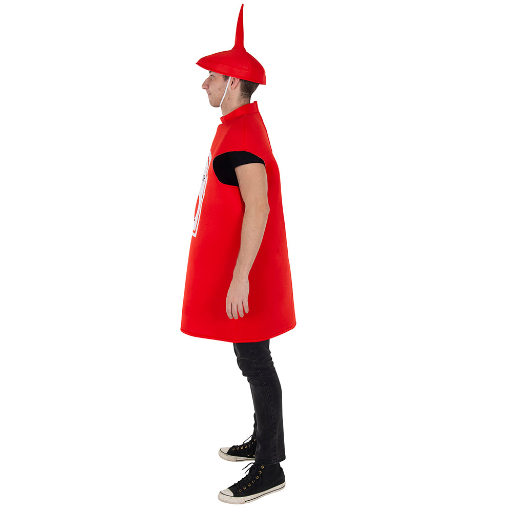 Ketchup Bottle Costume - Adults