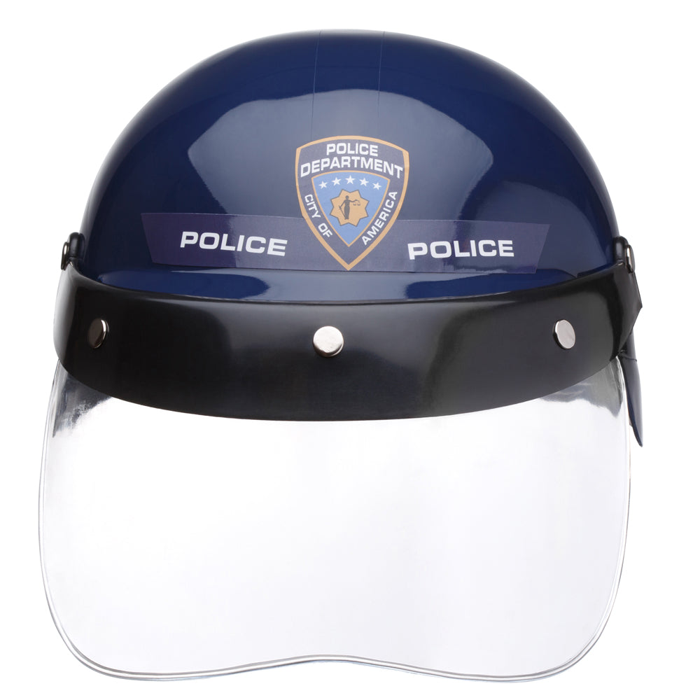 Police Helmet with Transparent Visor