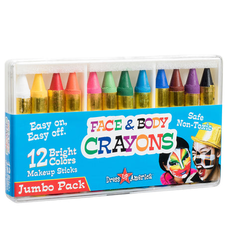 12 Face Paint Crayons - Full Case